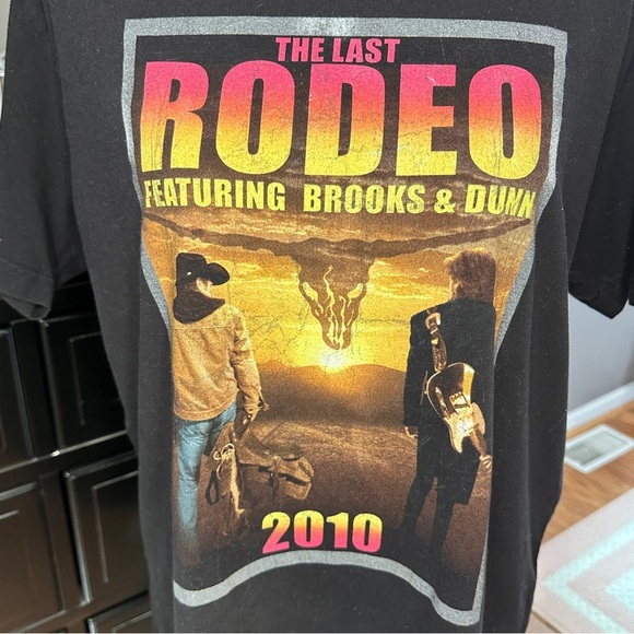 Brooks & Dunn 2010 Tour Tee The Last Rodeo Band Shirt Size L - Picture 3 of 10